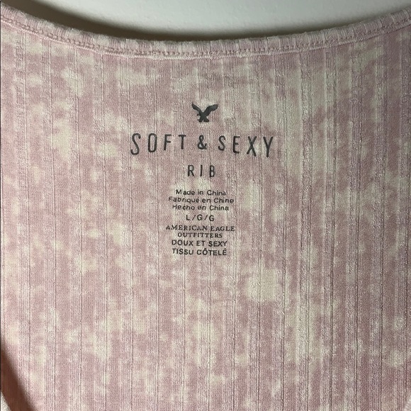American Eagle Soft & Sexy Ribbed Crop Top - Picture 3 of 7